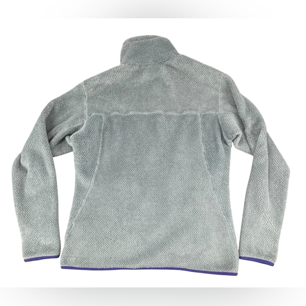 Patagonia | Re-Tool Snap-T Fleece Pullover | Tailored Grey/Purple | Size Medium - Picture 4 of 9
